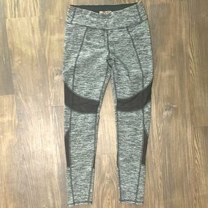 Hollister Grey and Black heathered Mesh Leggings